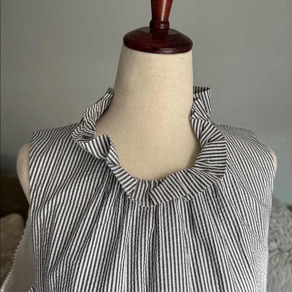 Banana Republic Black and White Ruffle Dress - Picture 2 of 8